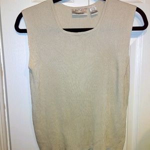Kevo 2 ply silk sleeveless sweater